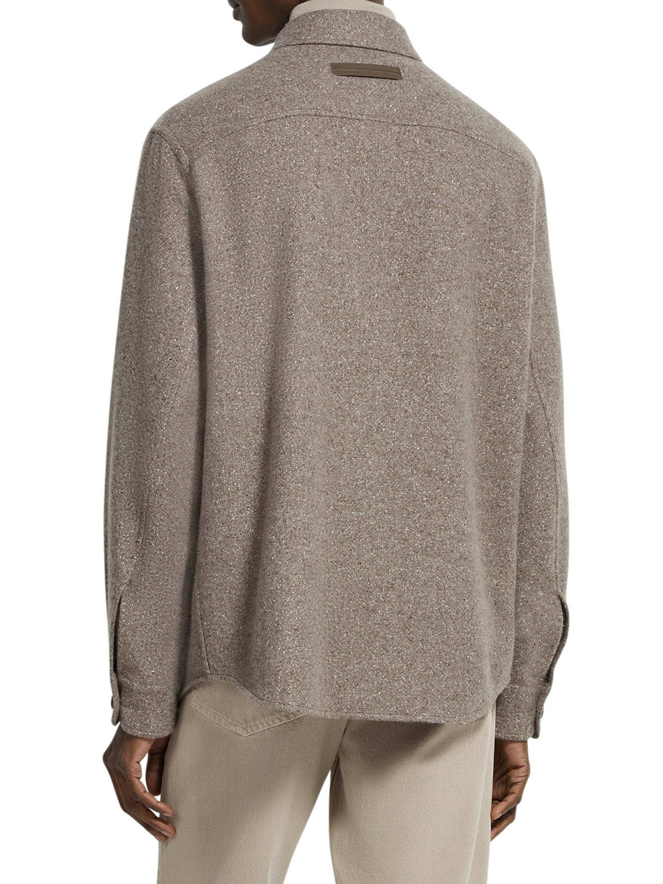 CASHMERE AND SILK OVERSHIRT - 4