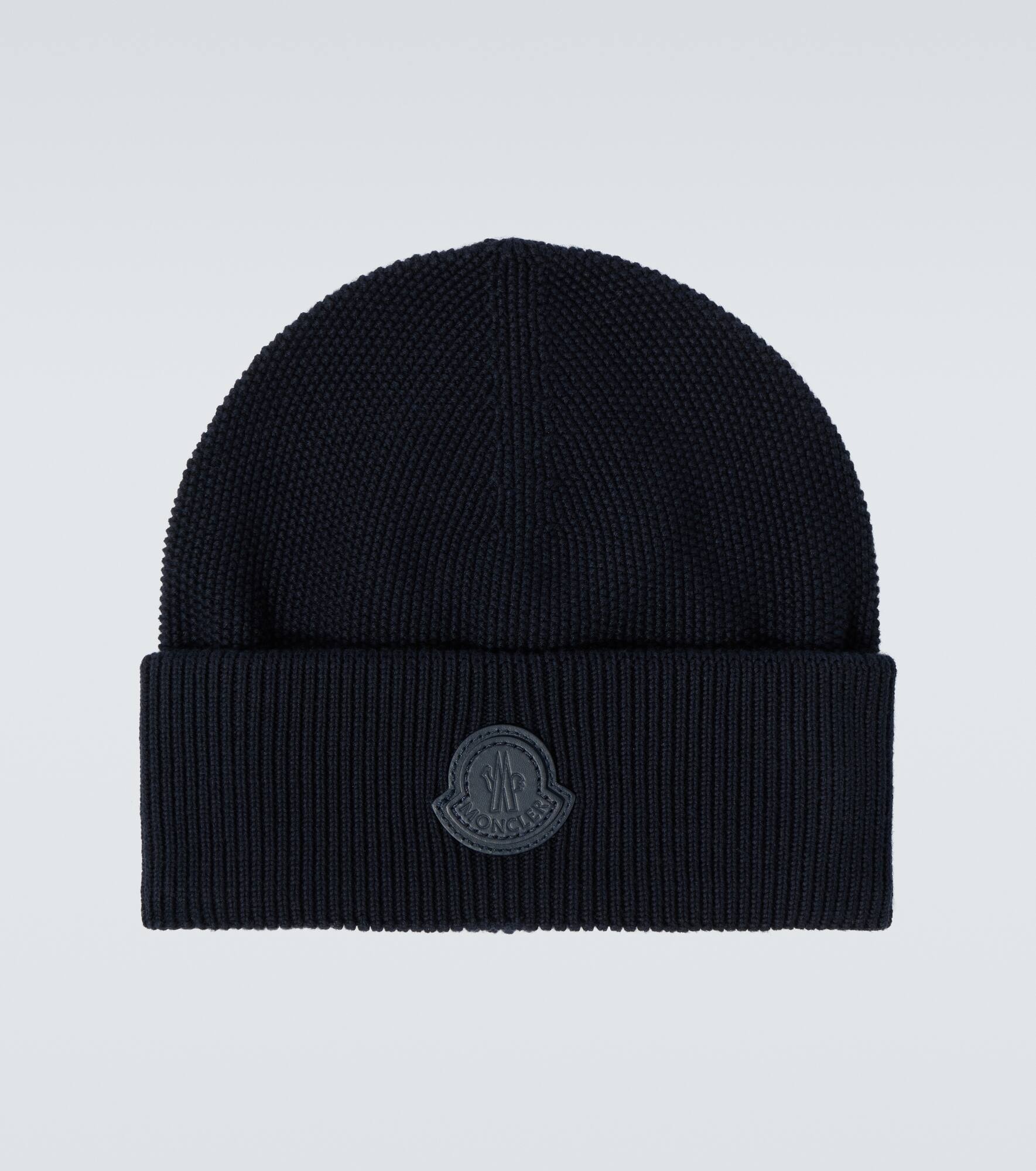 Cotton and cashmere beanie - 1