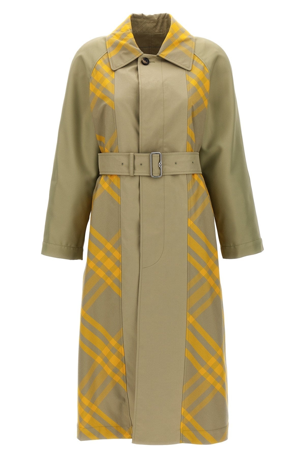 Burberry Burberry Women Check Insert Trench Coat | luosophy