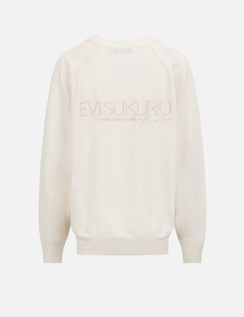EVISU Seagull and Logo Embroidery Cardigan outlook