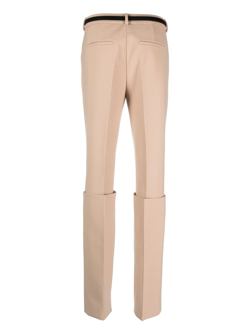 Sportmax turn-up hem slim-fit trousers outlook