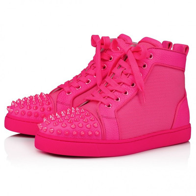 Christian Louboutin Lou Spikes woman Pink outlook