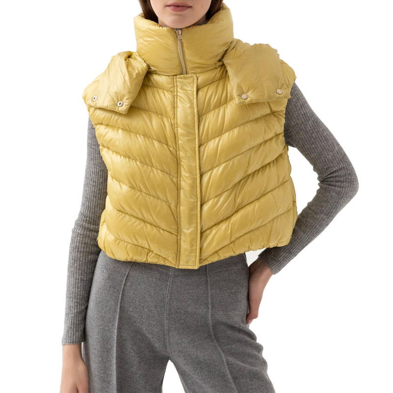 Herno Herno Down Vest Jacket Yellow Polyamide outlook