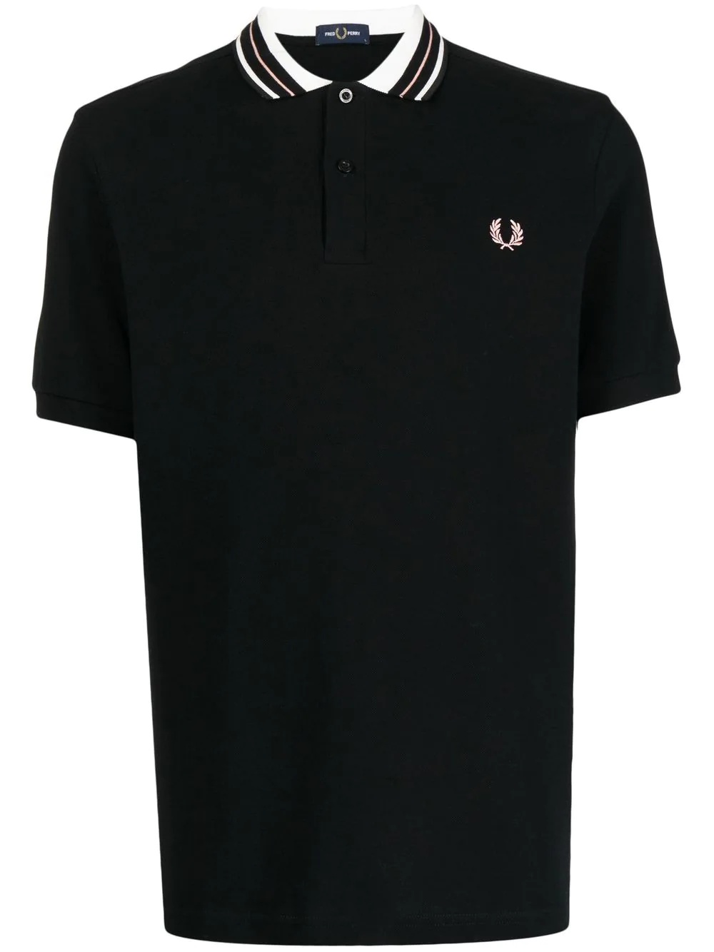 embroidered-logo polo shirt - 1