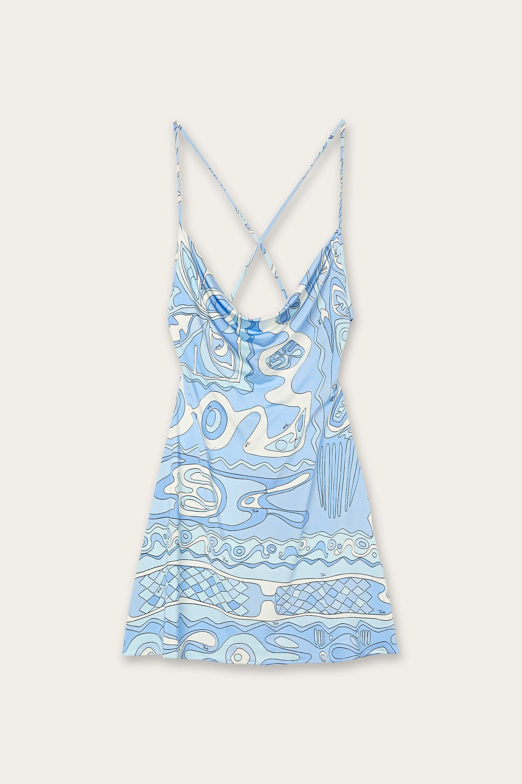 ANGOLI PRINT SHORT DRESS - 1