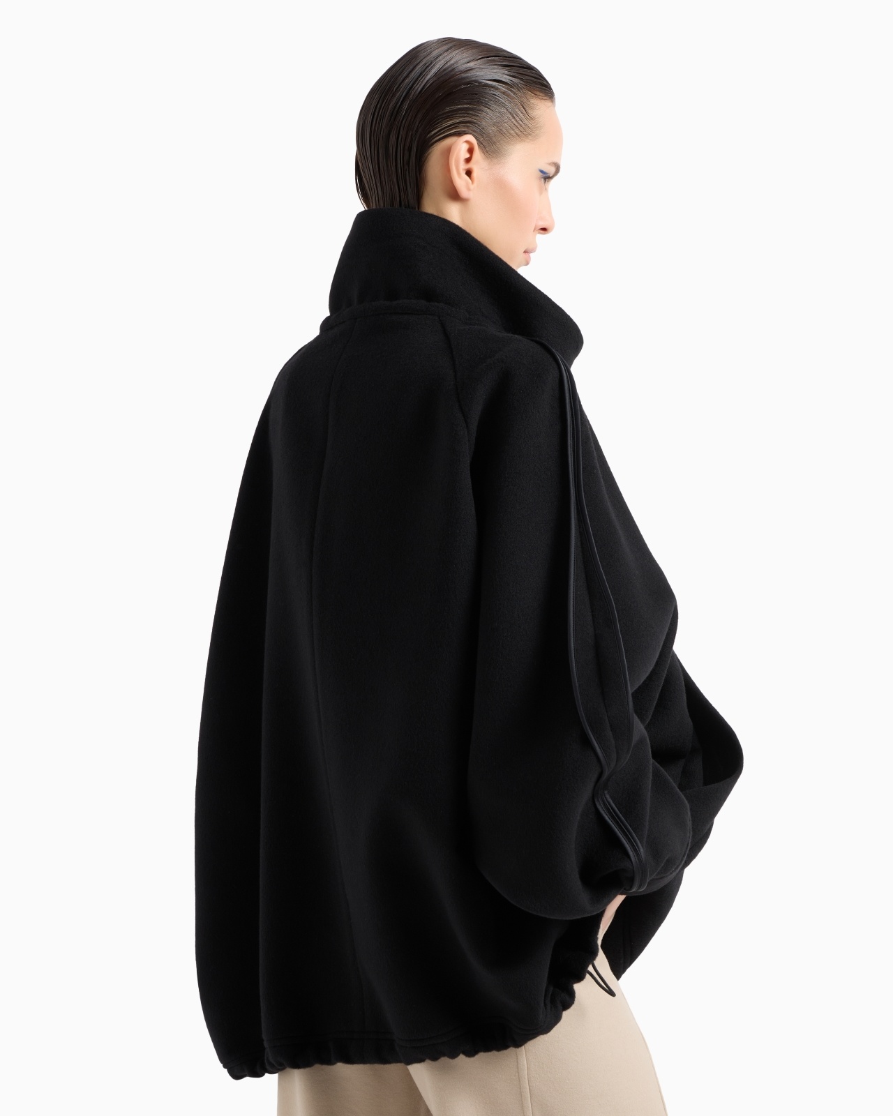 WOOL AND CASHMERE OVERSIZED BLOUSON - 3
