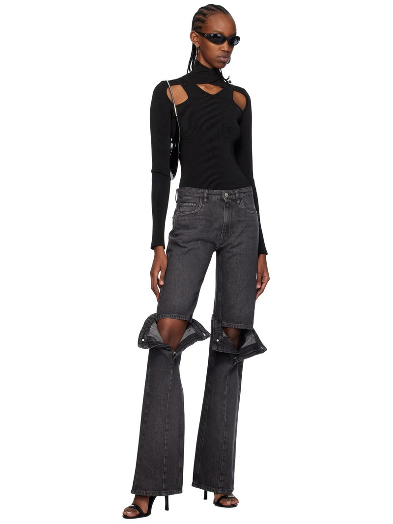 COPERNI Black Open Knee Jeans outlook