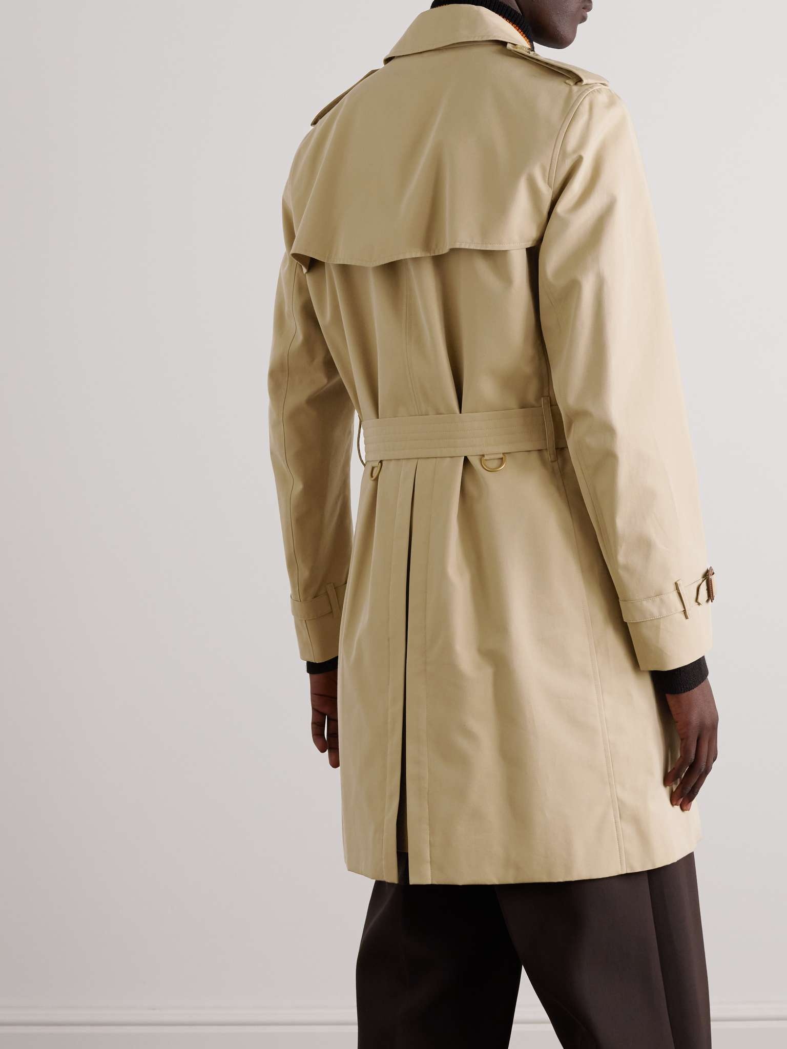 Kensington Belted Double-Breasted Cotton-Gabardine Trench Coat - 3