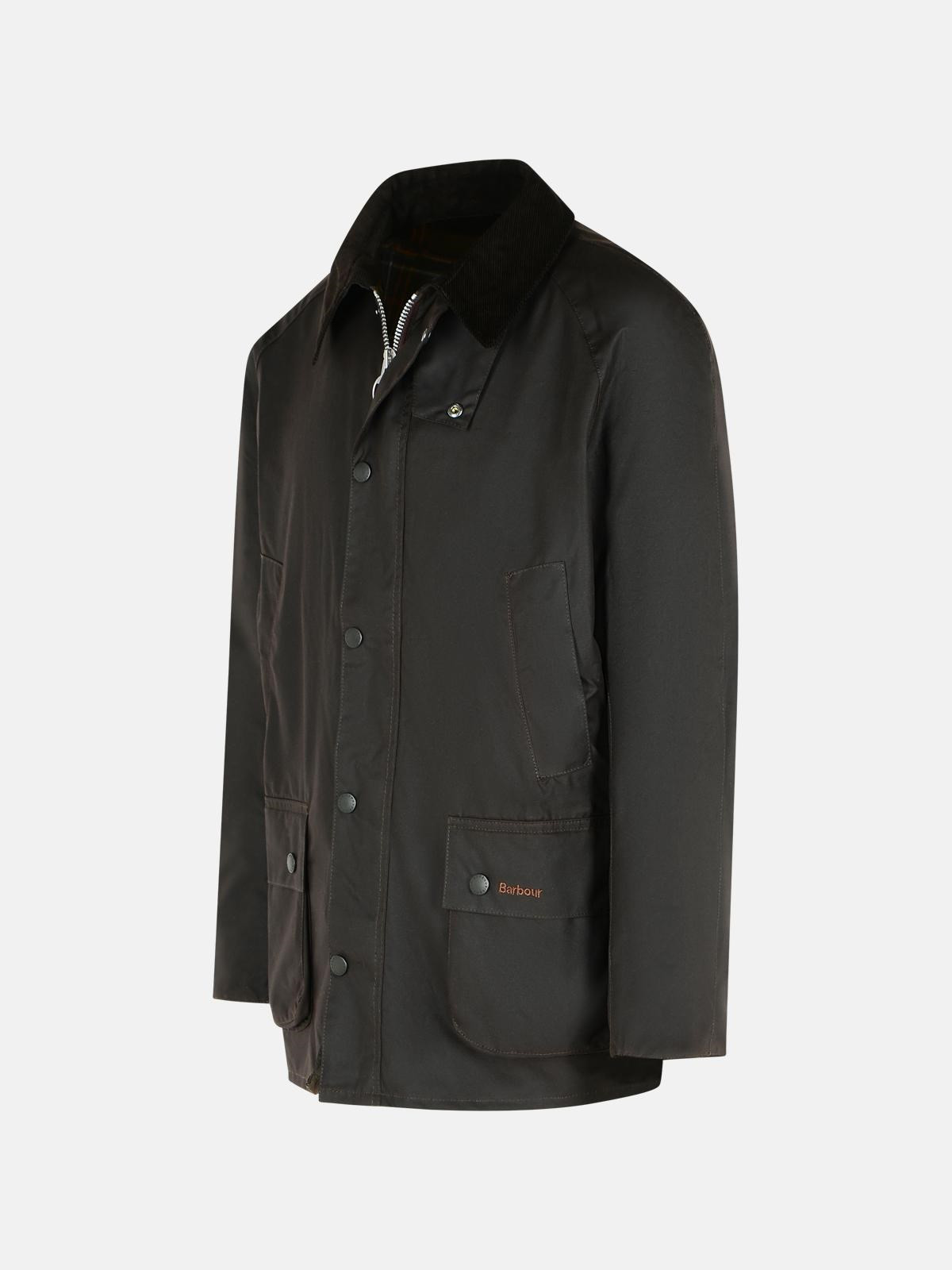 'ASHBY' BROWN WAXED COTTON JACKET - 2