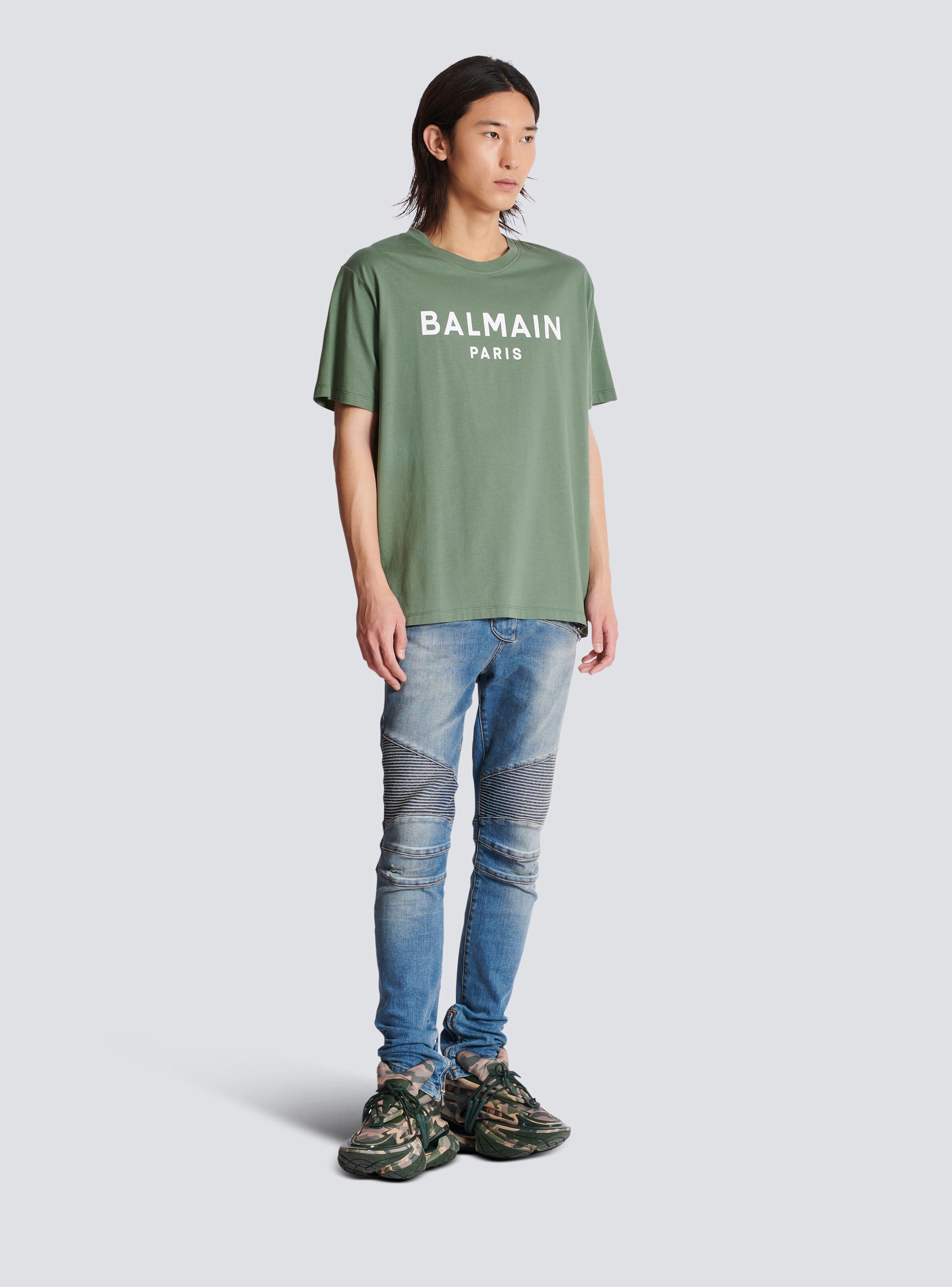 T-shirt with Balmain Paris print - 3