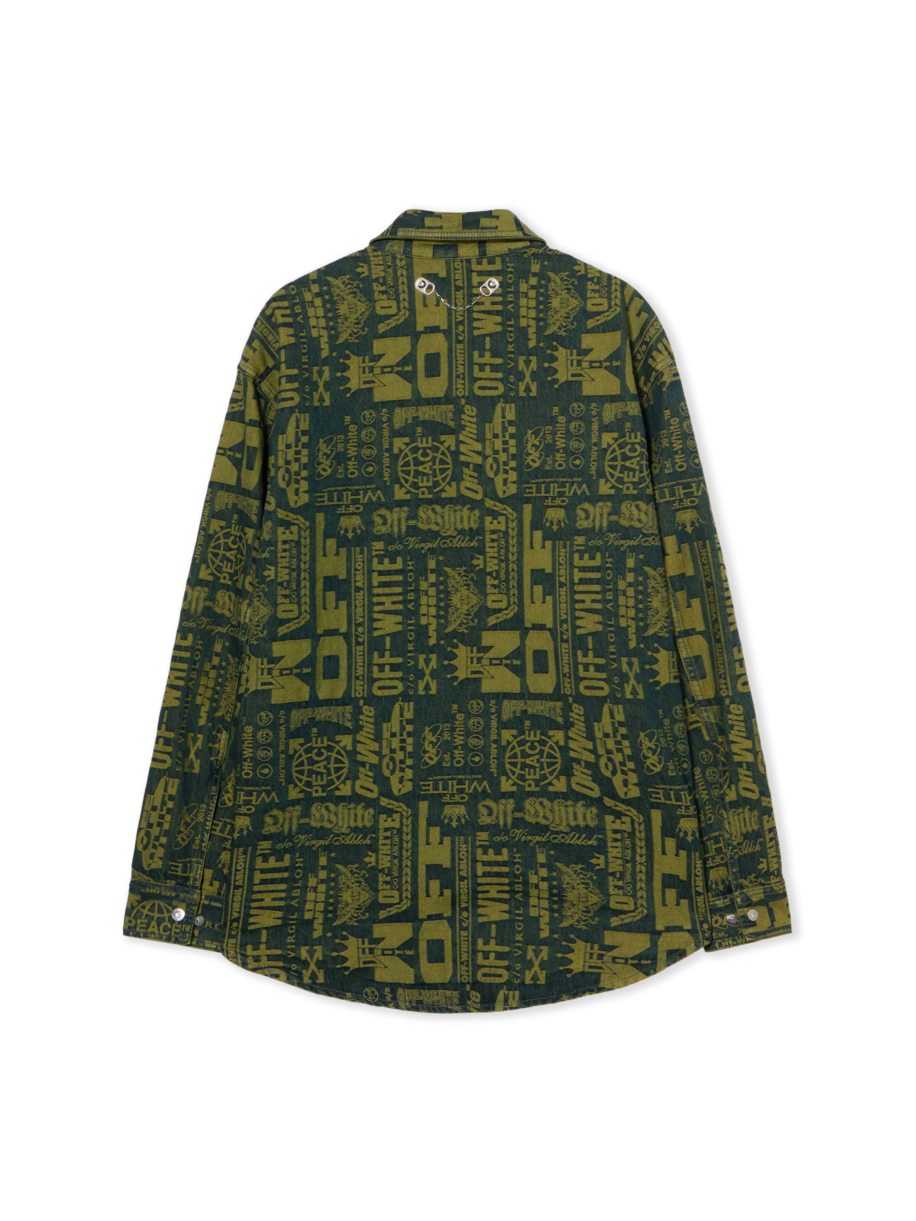 Multilogo Jacquard Denim Shirt - 1