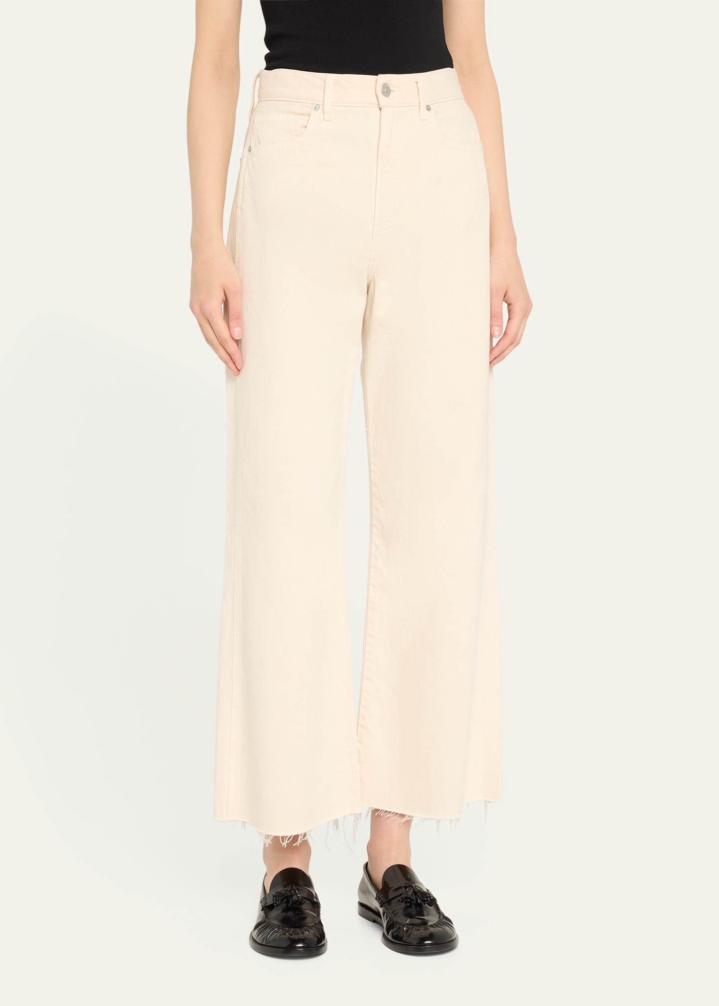 Taylor Cropped High-Rise Wide Jeans - 4