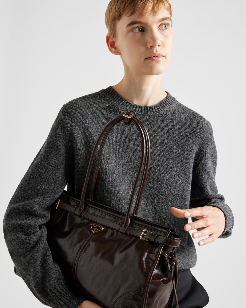 Prada Large leather handbag outlook