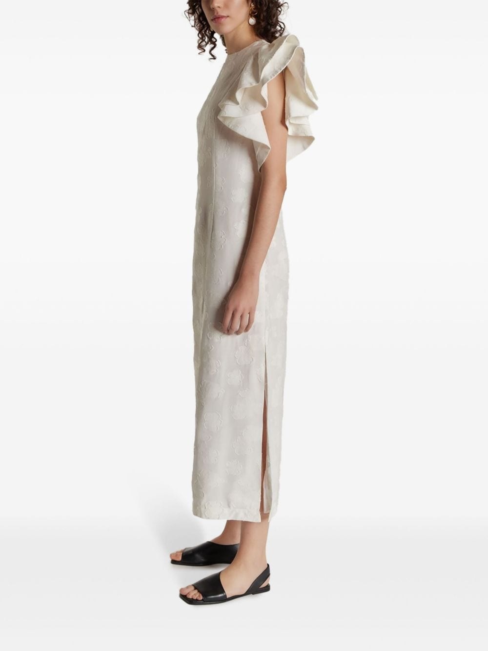 Franz ruffle-detailing dress - 3