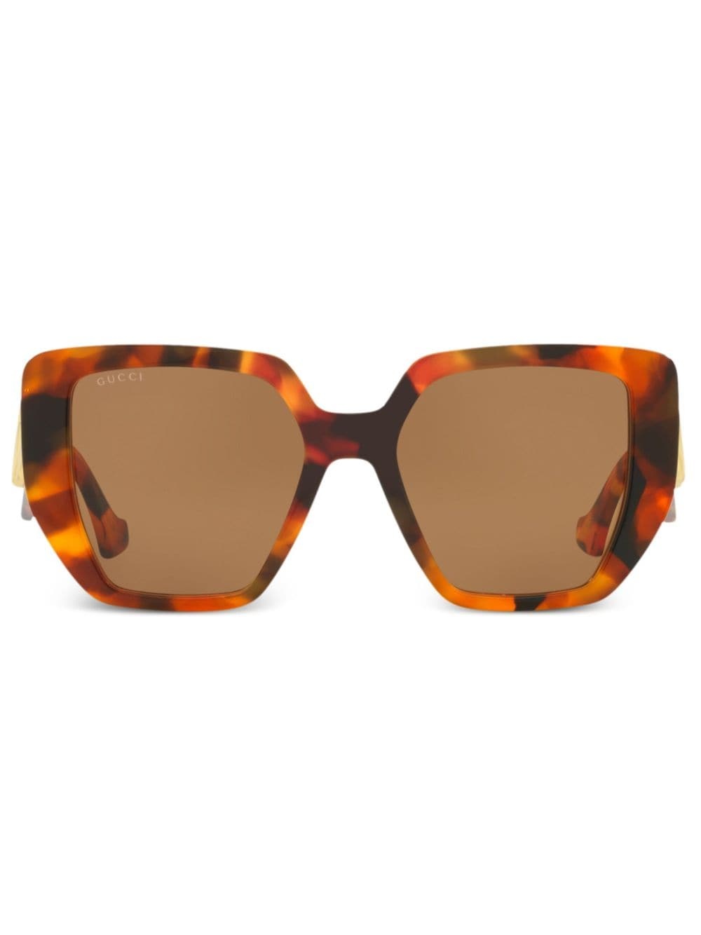 tortoiseshell square-frame sunglasses - 1