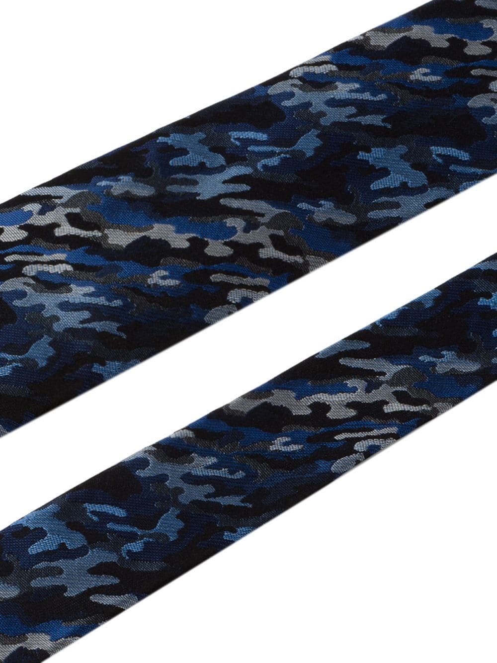 jacquard camouflage silk tie - 2