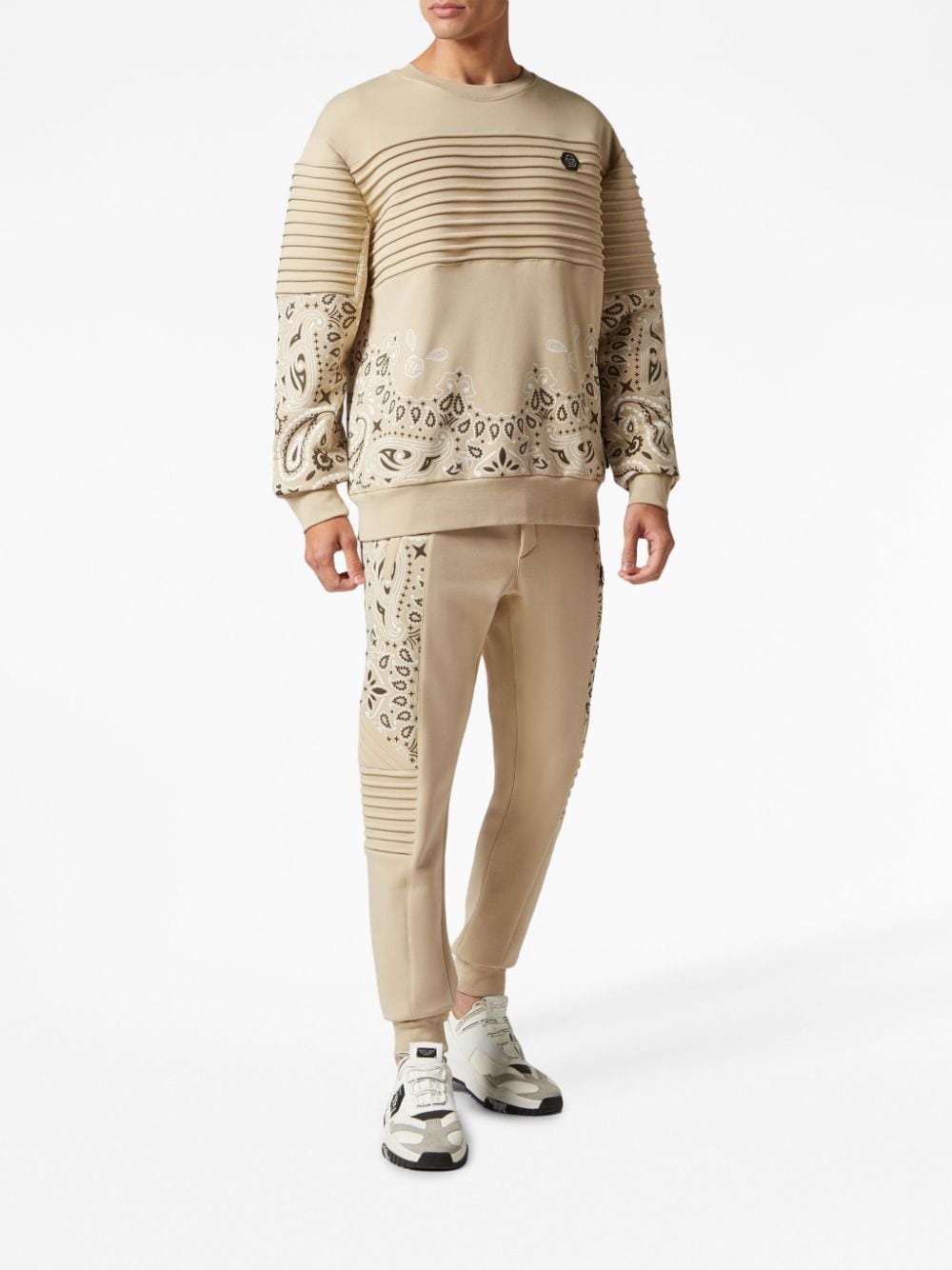 logo-embroidered cotton sweatshirt - 2