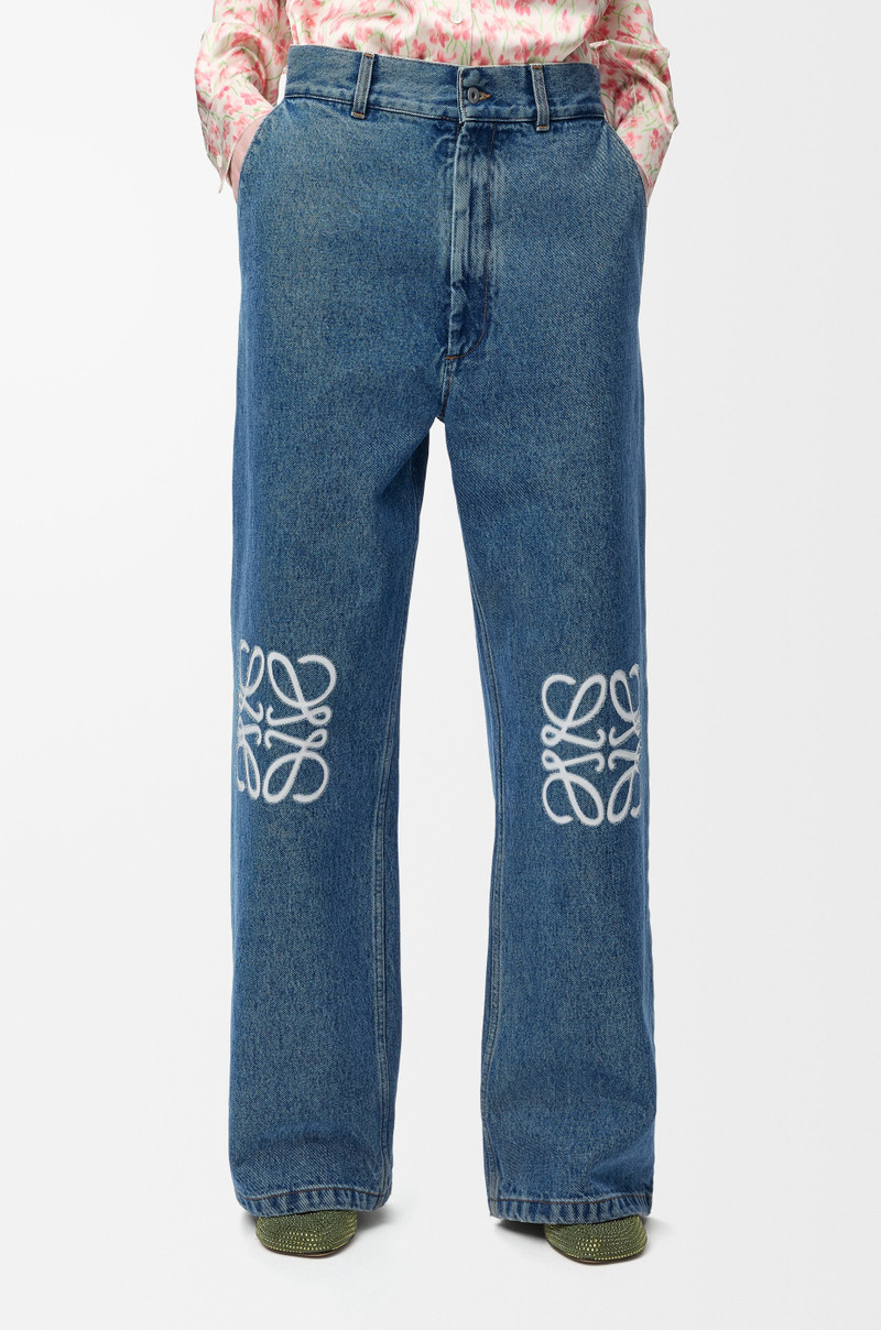 Anagram baggy jeans in denim 3
