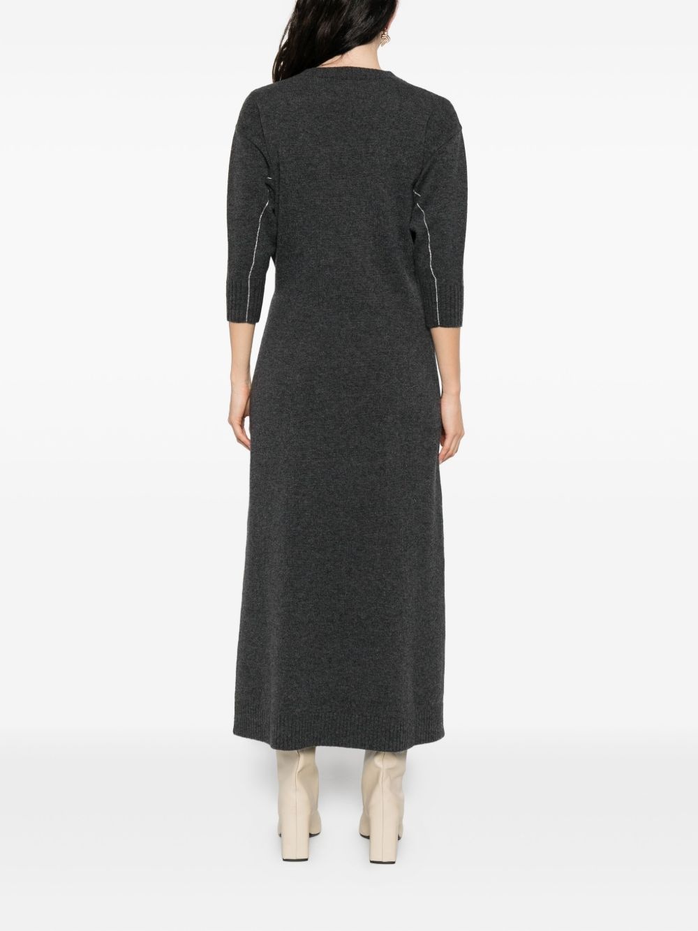 layered midi dress - 4