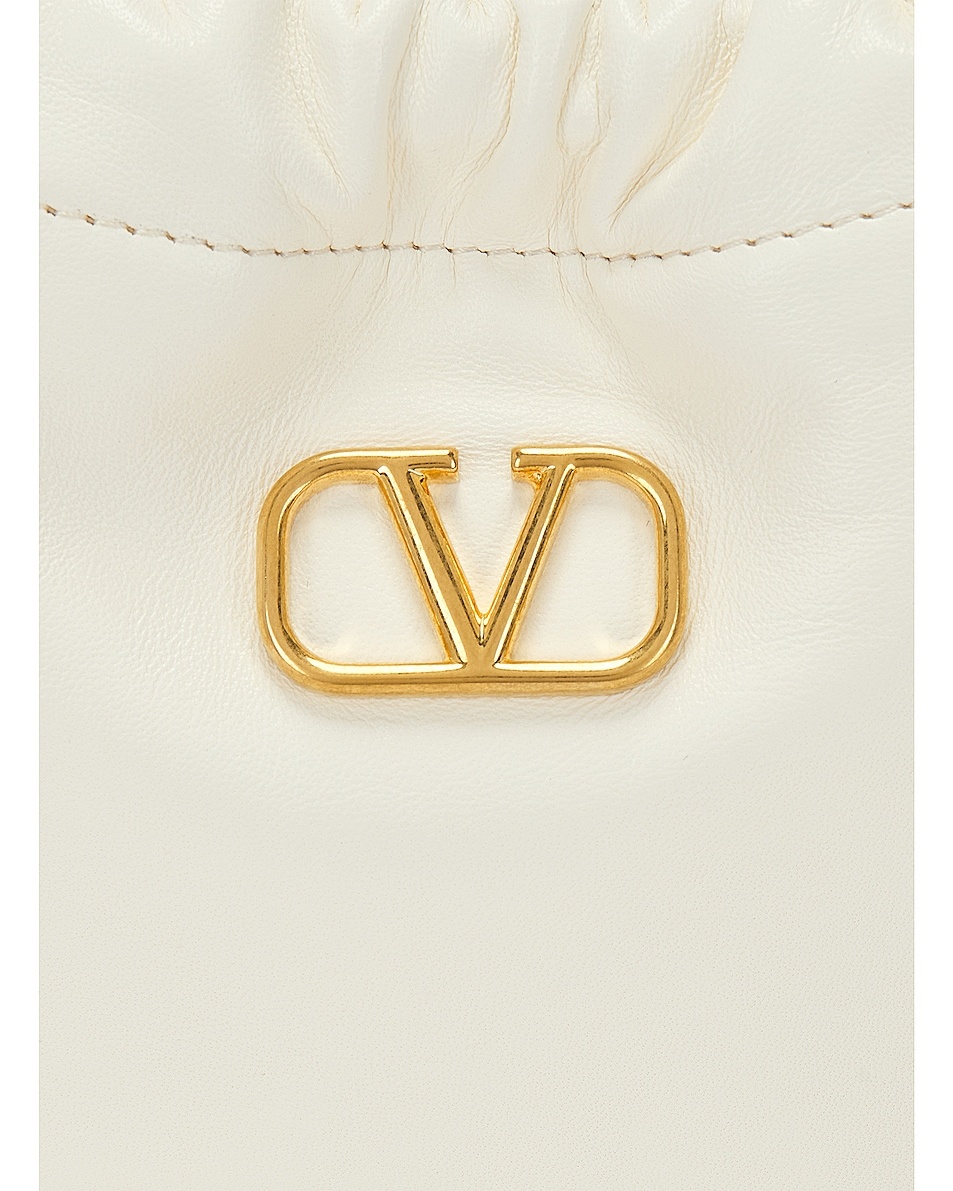 V Logo Signature Mini Drawstring Bag - 6