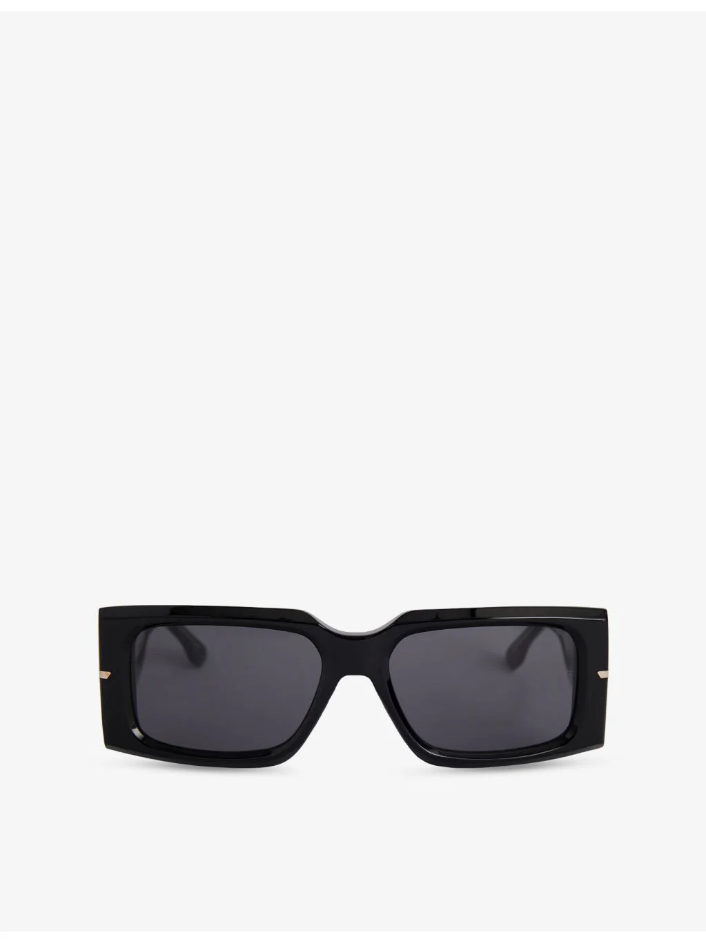Rectangular Logo-Engraved Acetate Frame - 1