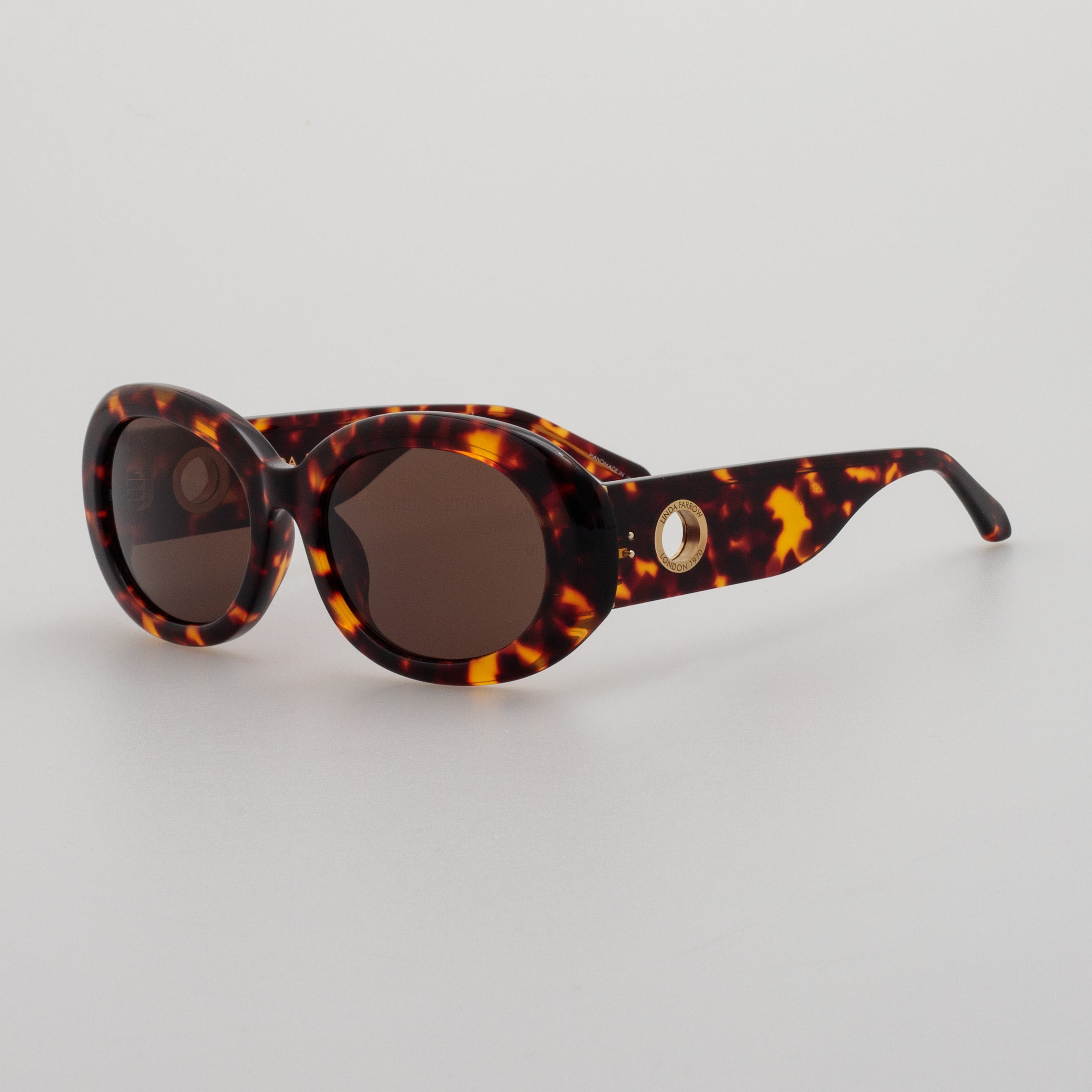 LINA OVAL SUNGLASSES IN TORTOISESHELL - 3