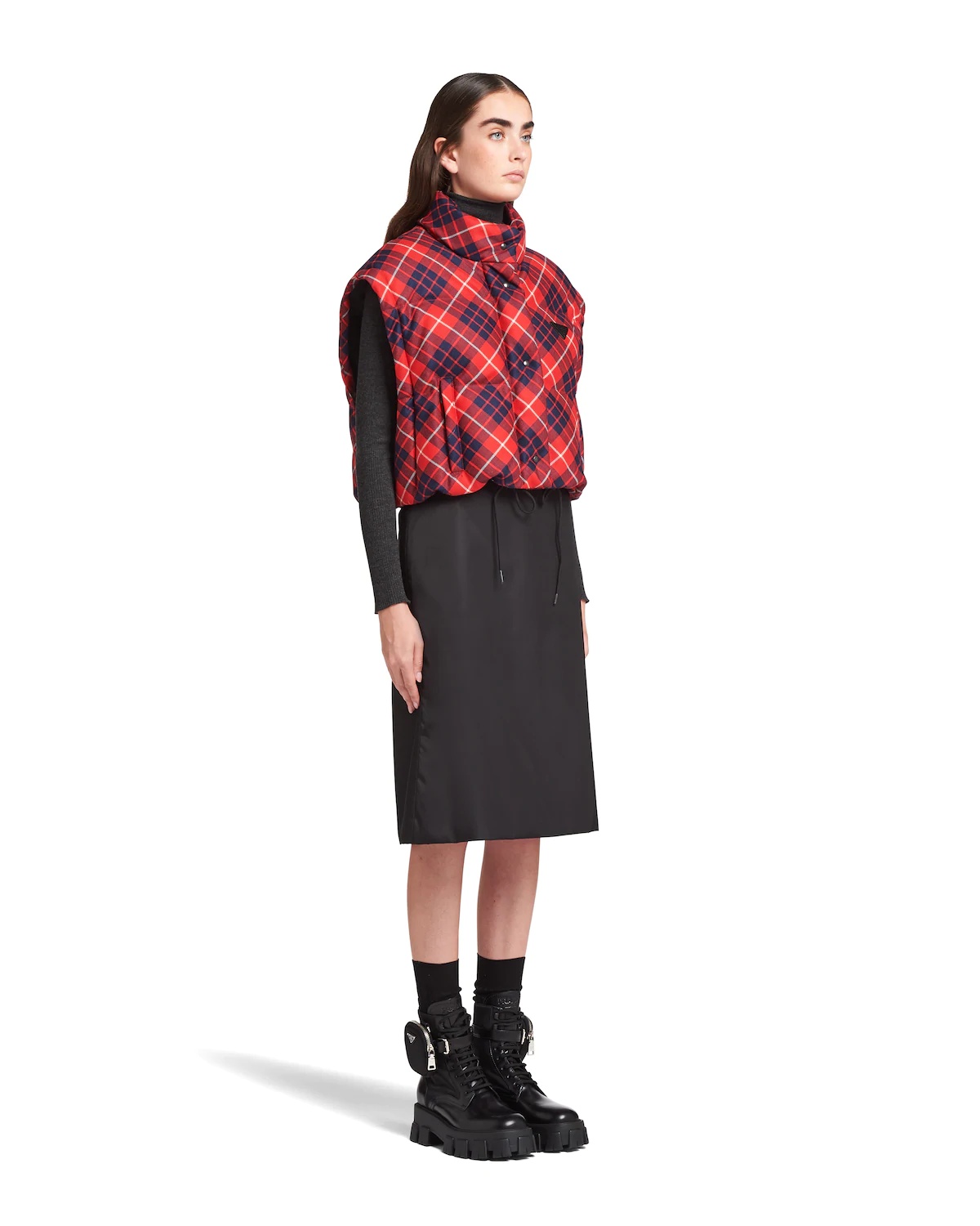 Plaid puffer jacket - 3