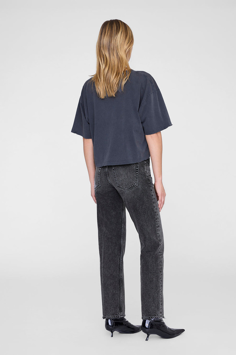 Johnny Cropped Tee - Washed Black 2
