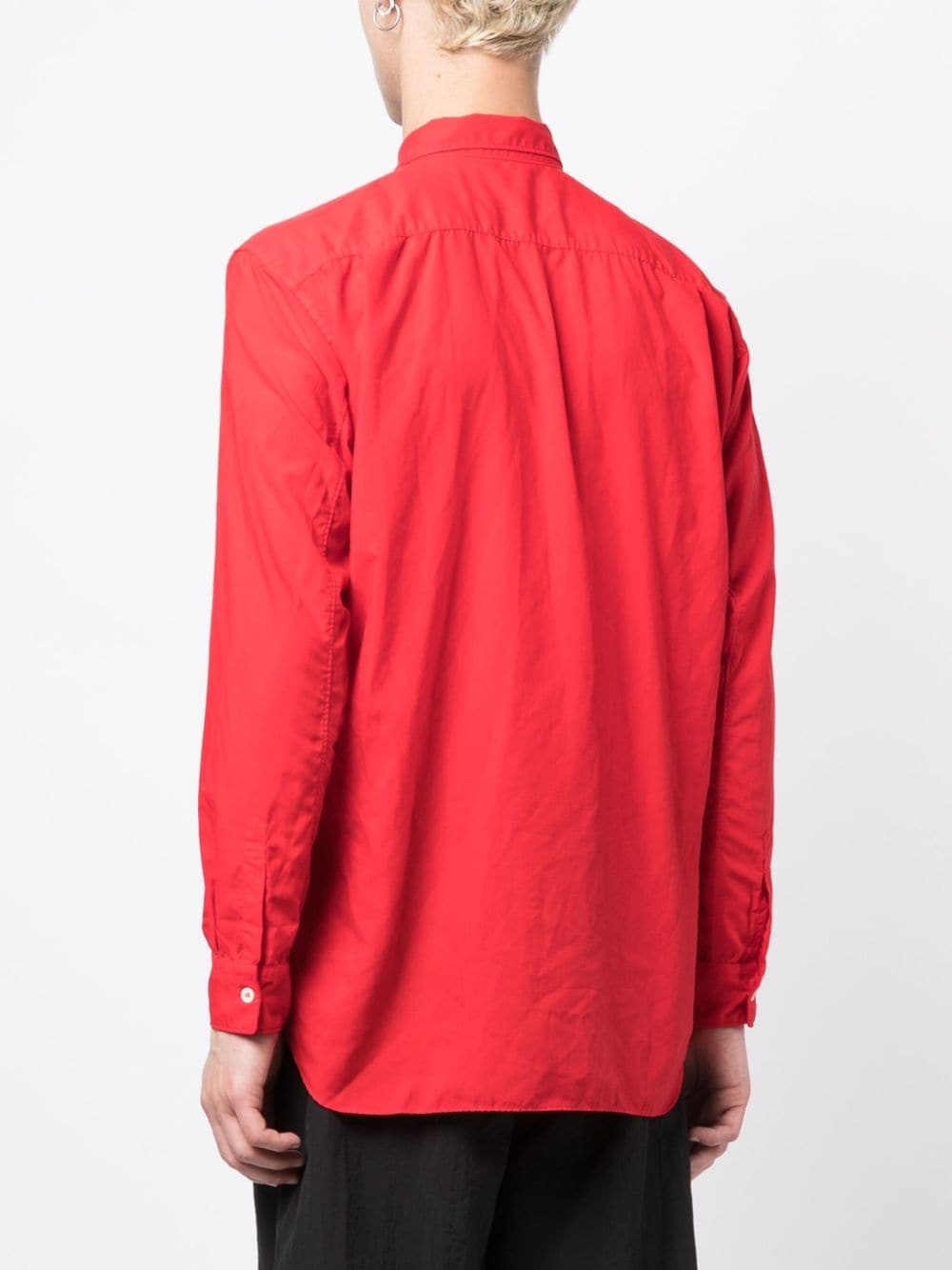 patch-pocket long-sleeved shirt - 4