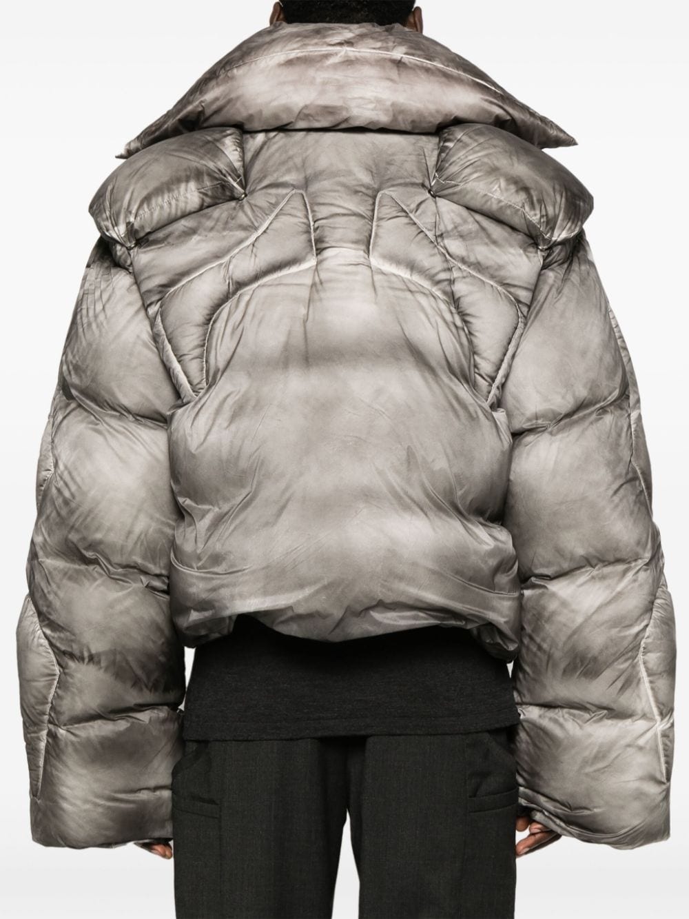 Sculptural down puffer jacket - 4