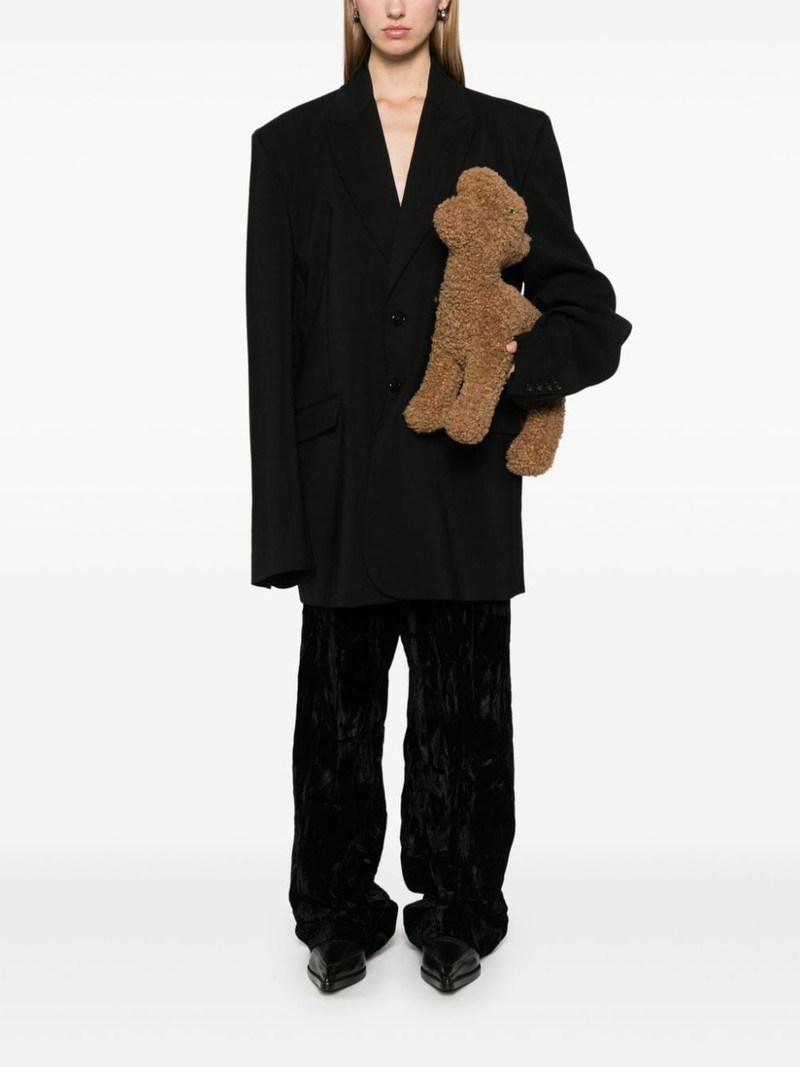 VETEMENTS logo-embroidered blazer outlook