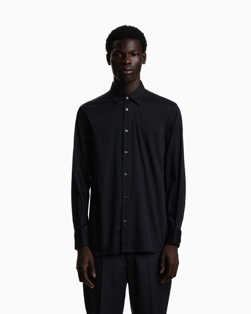 EMPORIO ARMANI STRETCH PIMA COTTON SHIRT outlook