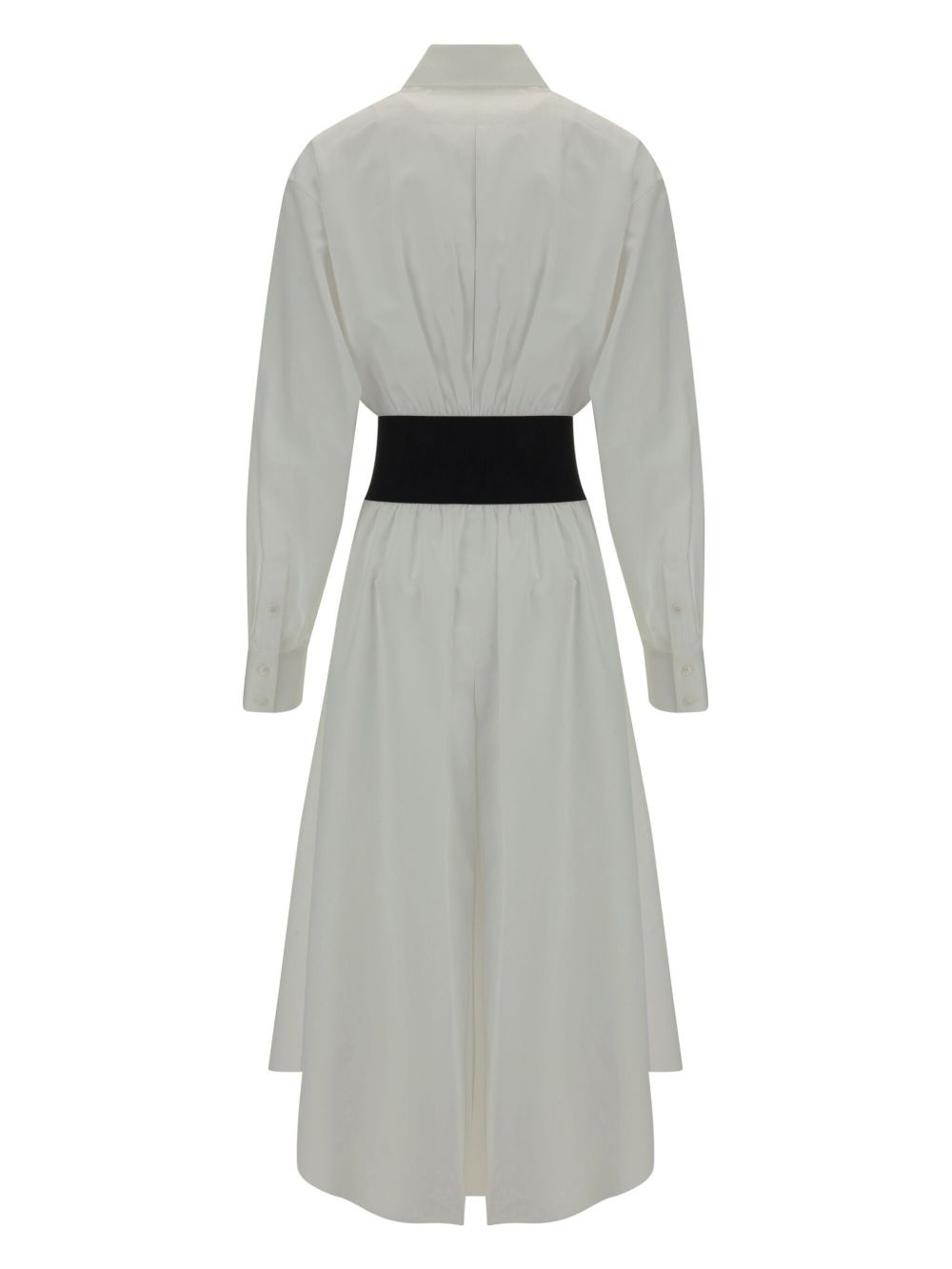 belted cotton shirtdress - 2