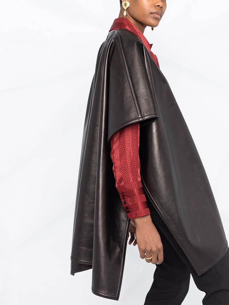 draped short-sleeve cape 5