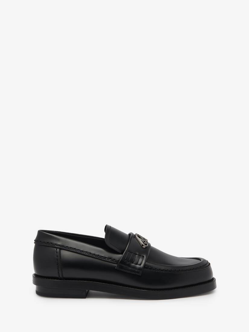 Women's Seal Loafer in Black/silver - 1