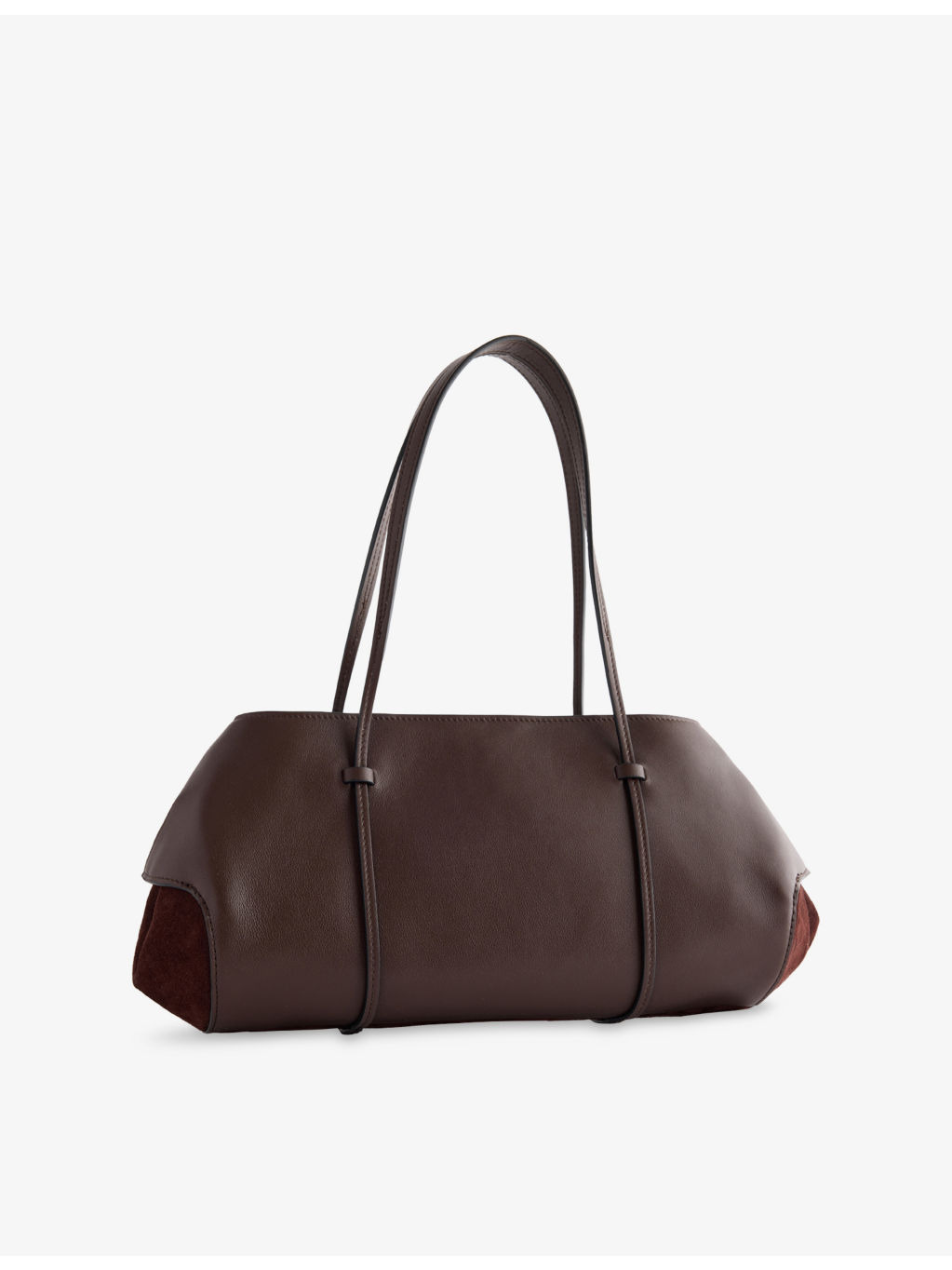 Berenices Baguette Leather Shoulder Bag - 4