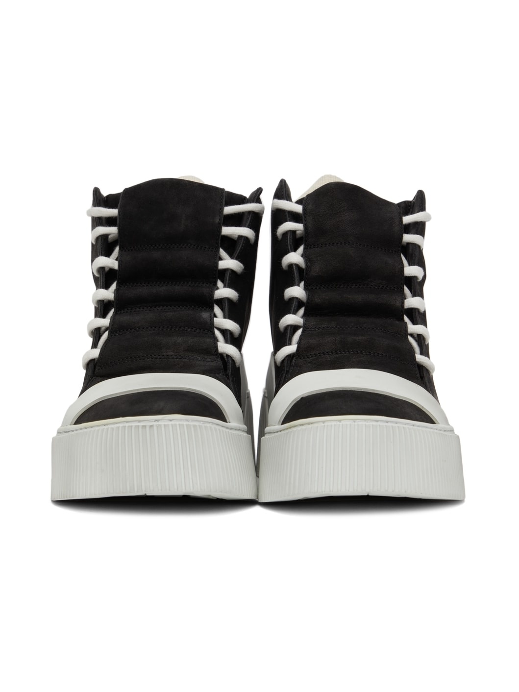 Black & Off-White Suede Bamba 1.1 High Top Sneakers - 2