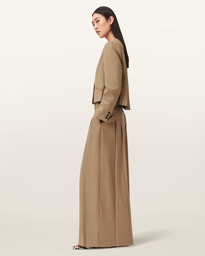 POPPY SINGLE BREASTED PLEATED BLAZER 5