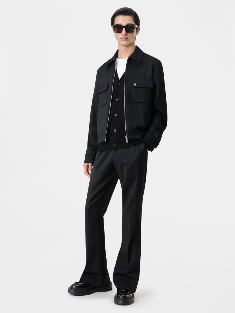 DOUBLE POCKET ZIP BLOUSON-BLACK 3