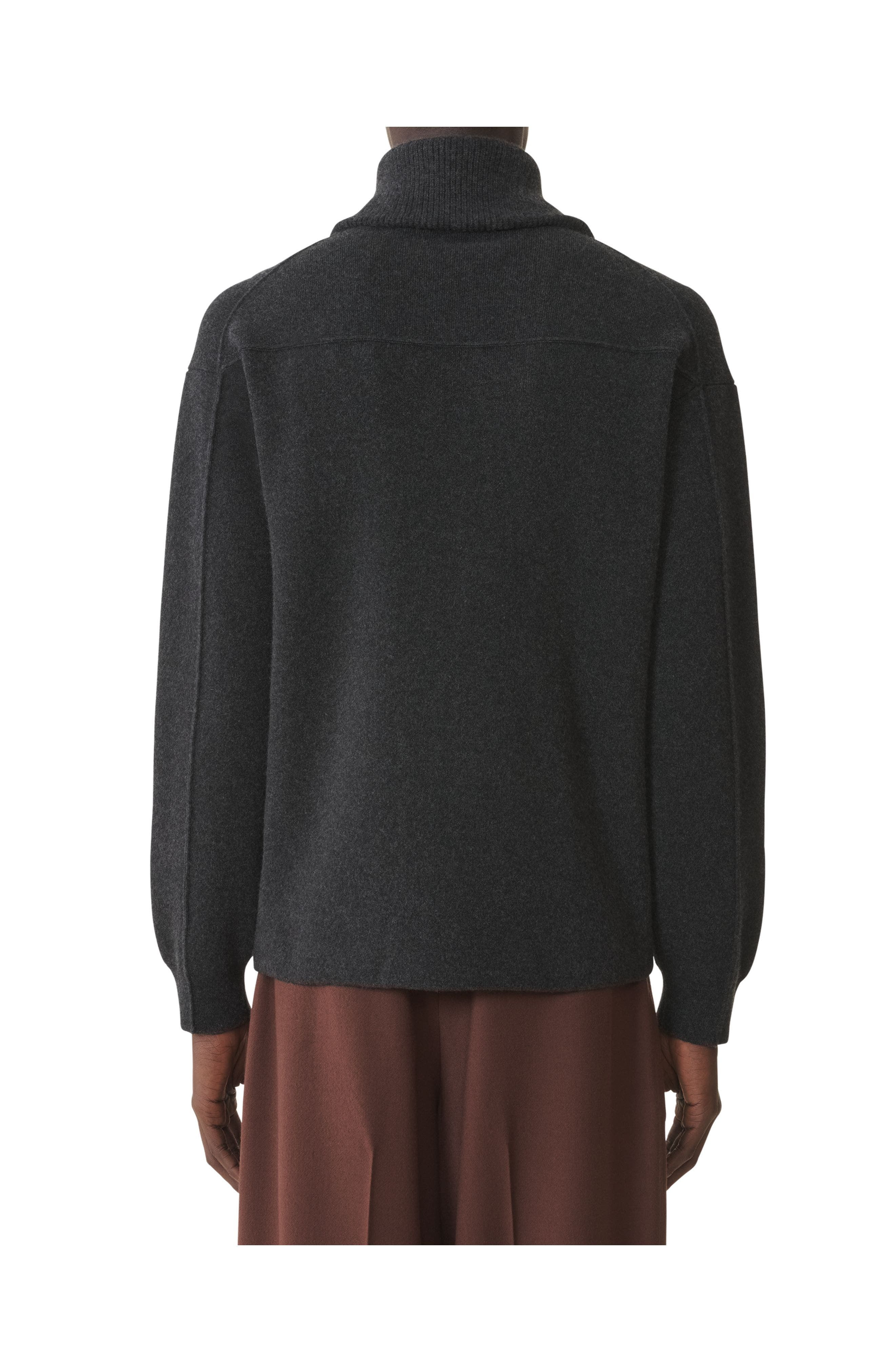 Lanvin Cashmere Zip Cardigan in Heather Grey at Nordstrom - 4