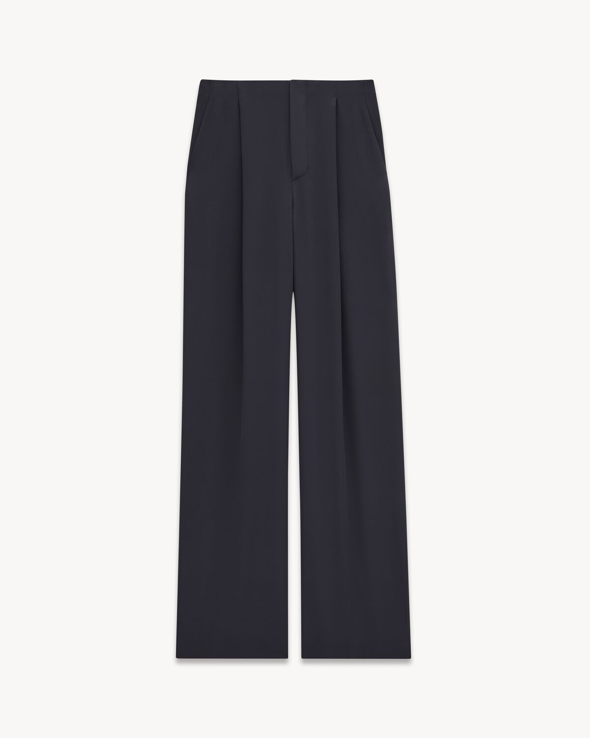 パンツ Saint Laurent Silk crepe trousers Saint Laurent Silk Crepe Trousers | Neutrals | FARFETCH UK