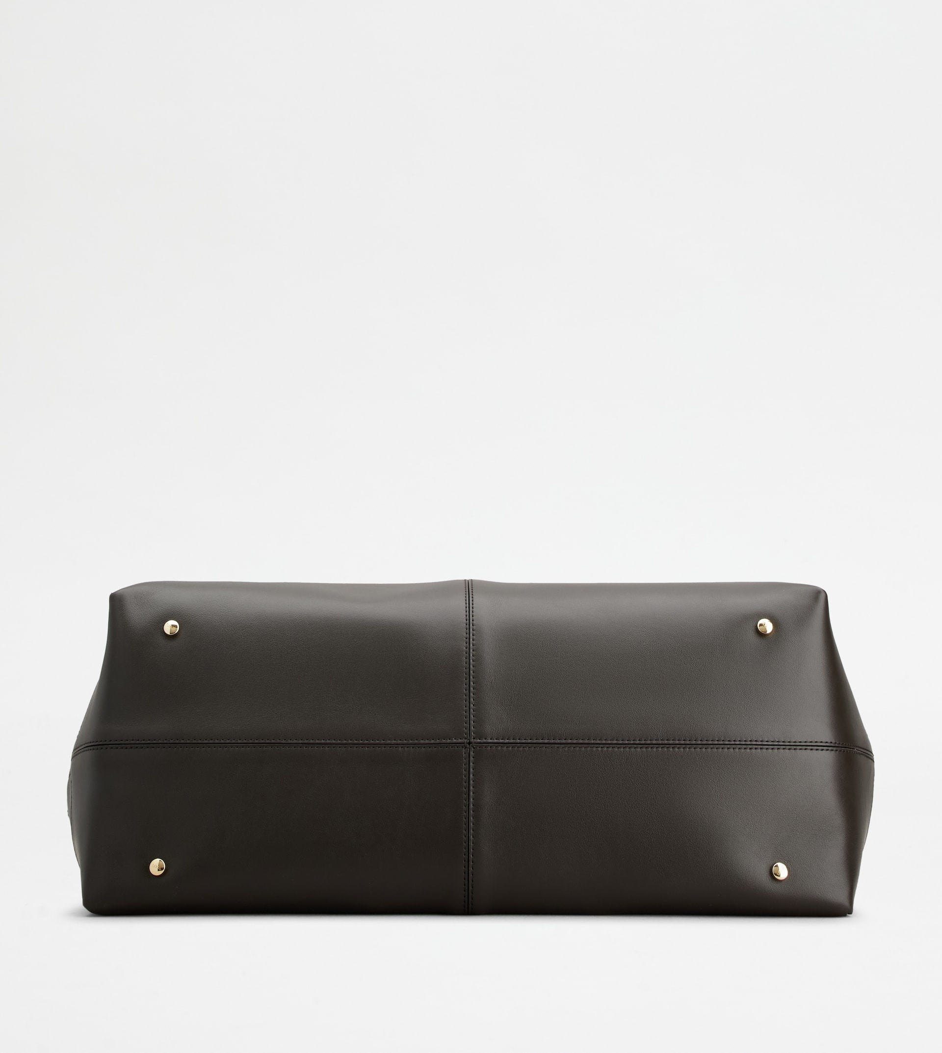 TOD'S DI BAG FOLIO IN LEATHER MAXI - BROWN - 6