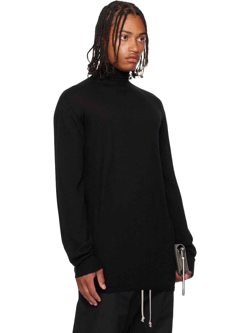 Black Concordians Oversized Turtle Sweater - 2