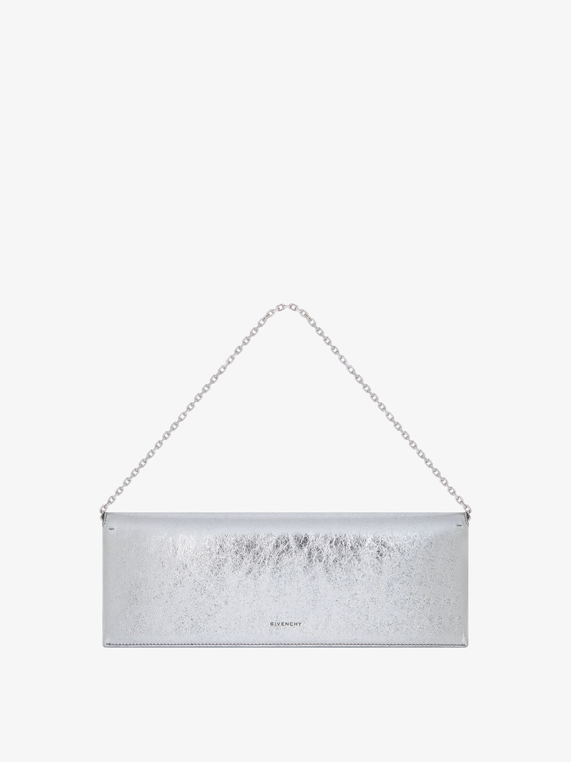 4G LIQUID CLUTCH BAG IN LAMINATED LEATHER 4