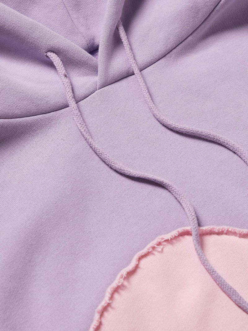 Wave Panelled Cotton-Blend Jersey Hoodie 5