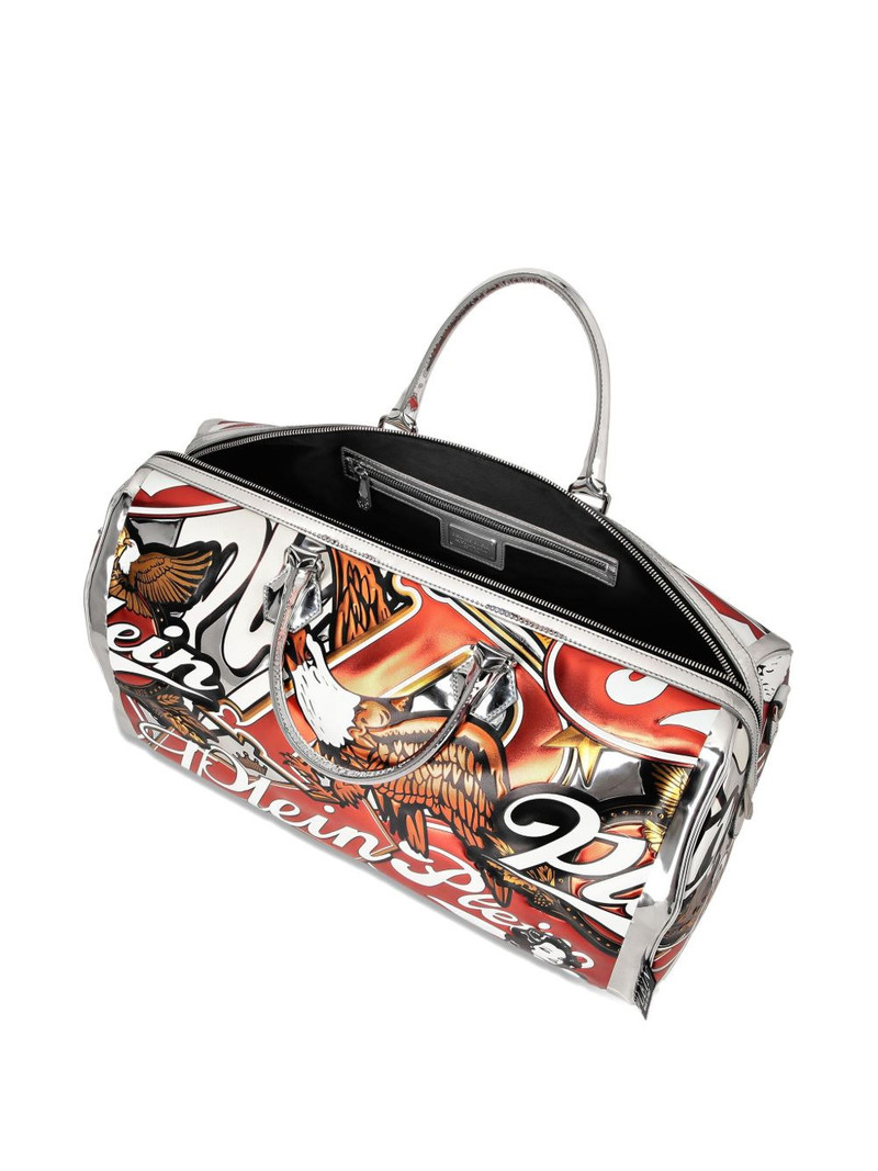 eagle-print top-handle holdall 3