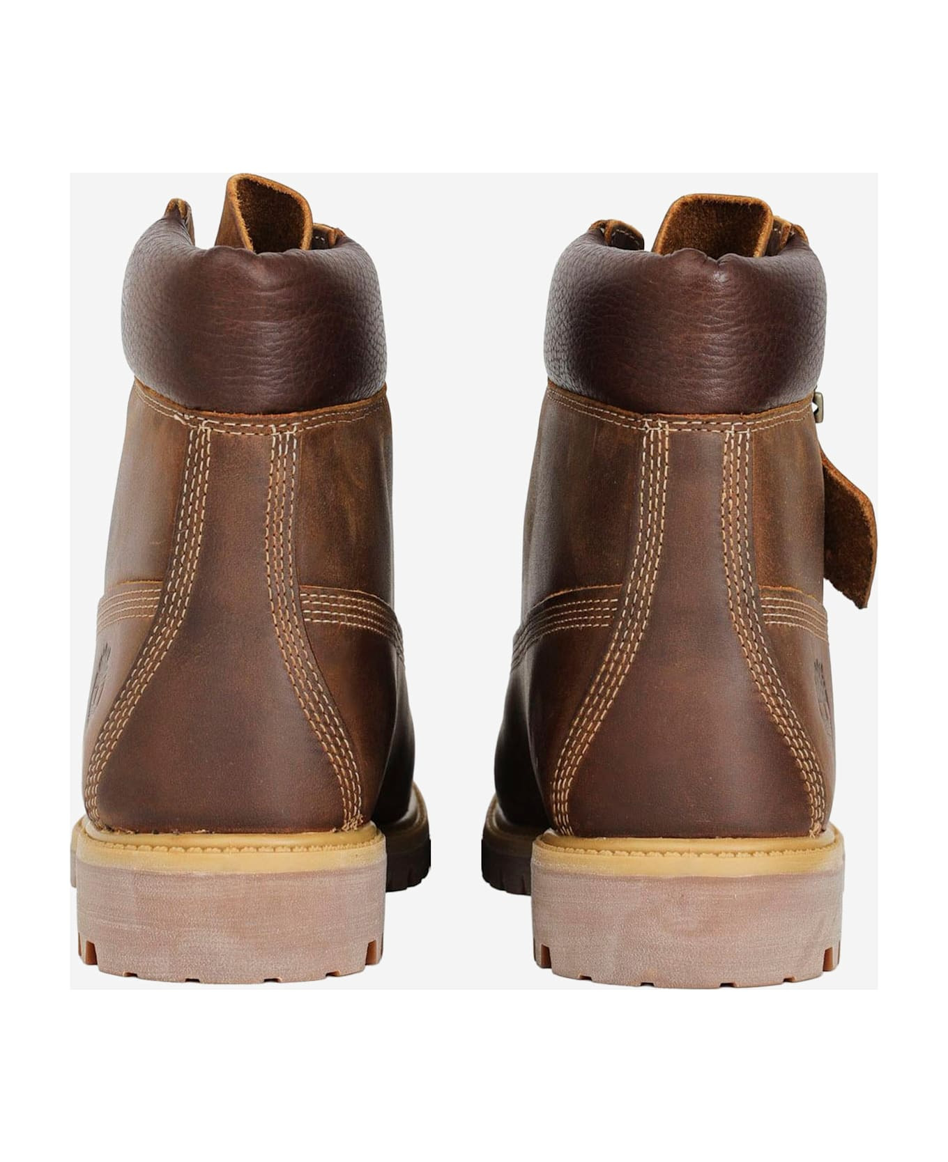 Premium 6-inch Leather Boots With Logo - 4