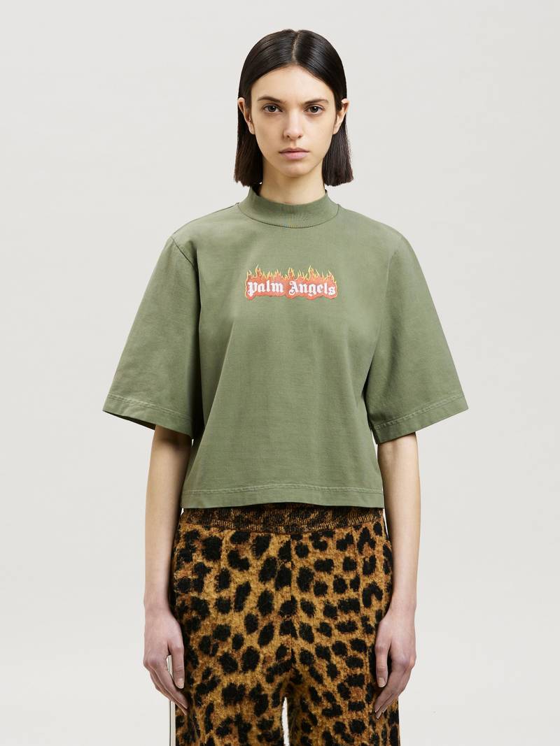 BURNING LOGO FITTED TEE 3