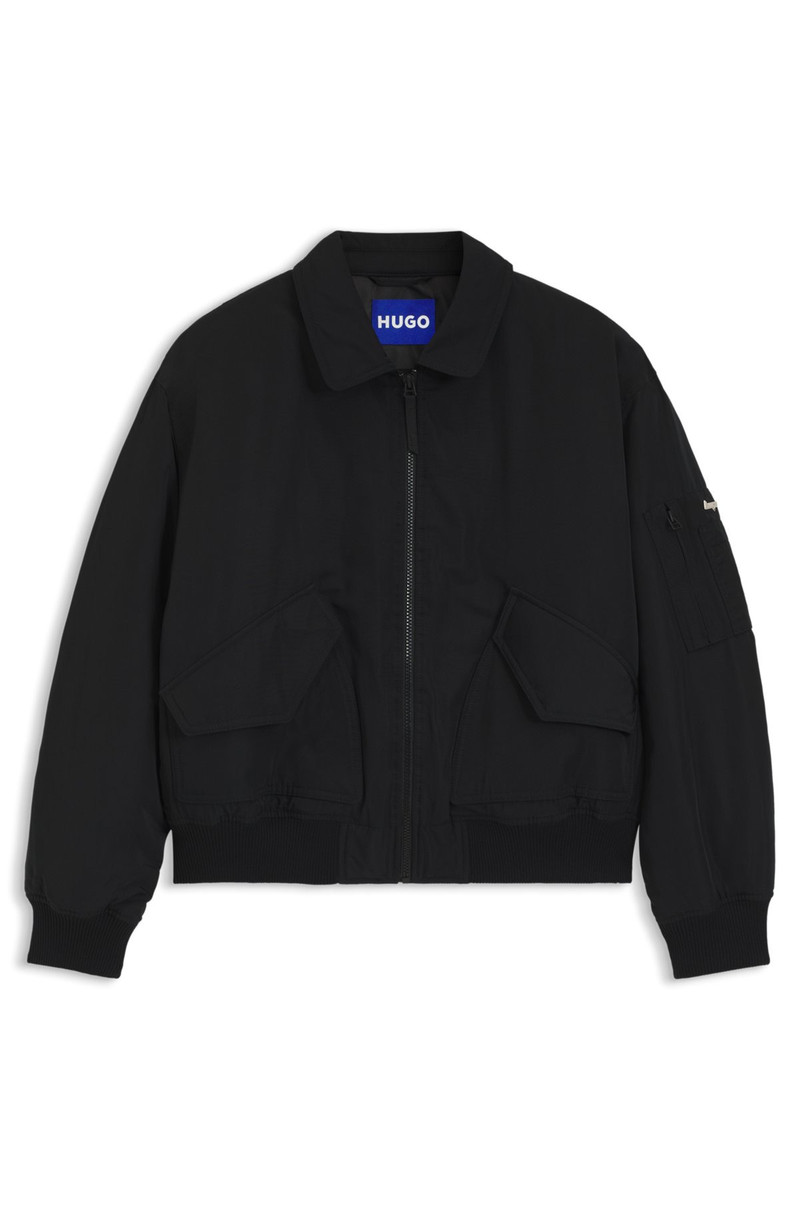 WATER-REPELLENT JACKET WITH ZIPPED SLEEVE POCKET 1