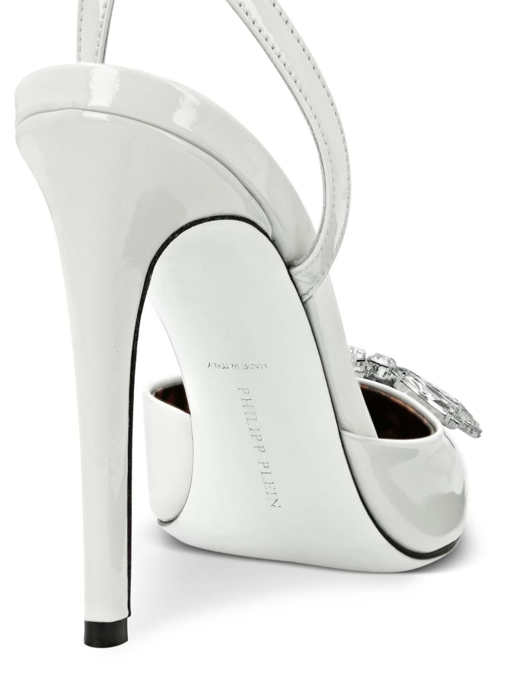 Vernice 120mm leather sandals - 3